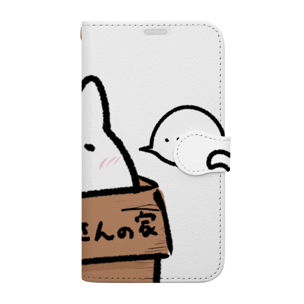 ねこさんのお店のねこさんの家 #1 ダンボール（ボロ） Book-Style Smartphone Case