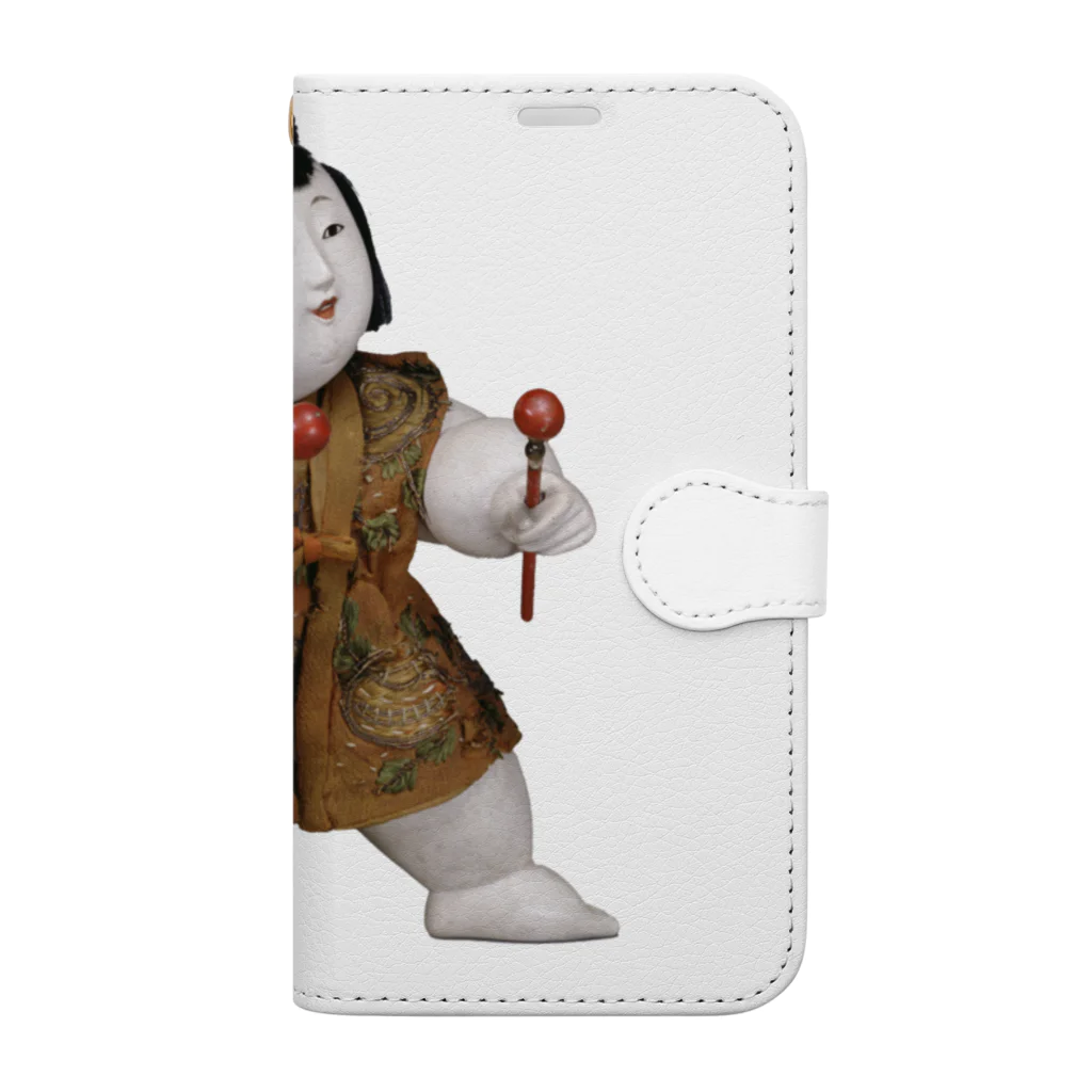 メディア木龍・谷崎潤一郎研究のつぶやきグッズのお店の御所人形（大） Book-Style Smartphone Case