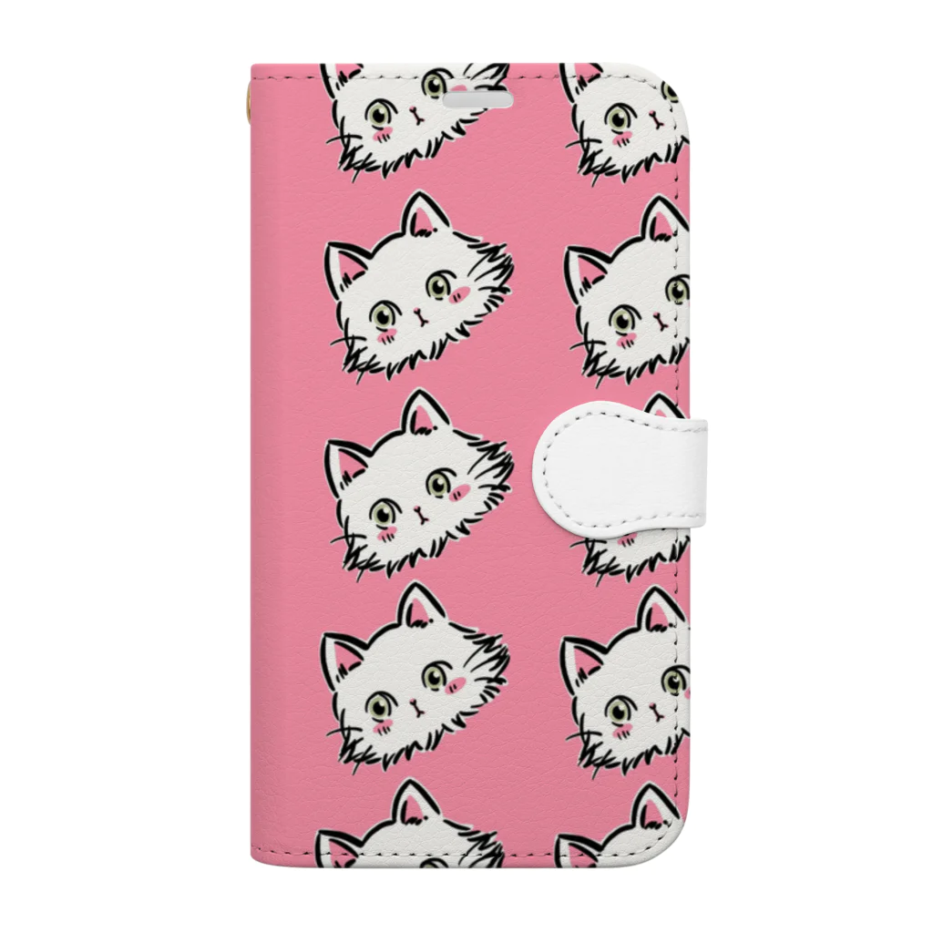 猫のきぬくんのお店のきぬくんきぬくんきぬくんきぬくん Book-Style Smartphone Case