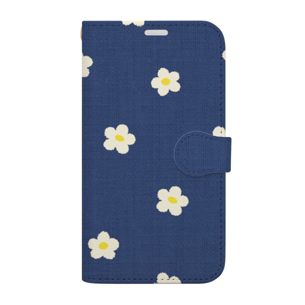 こめつぶ店のお花っぽい Book-Style Smartphone Case