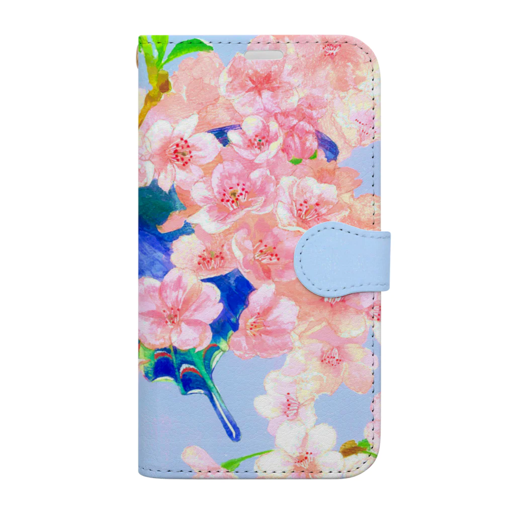 花藤 志穂（花と蝶を描く人）の旅立ち Book-Style Smartphone Case