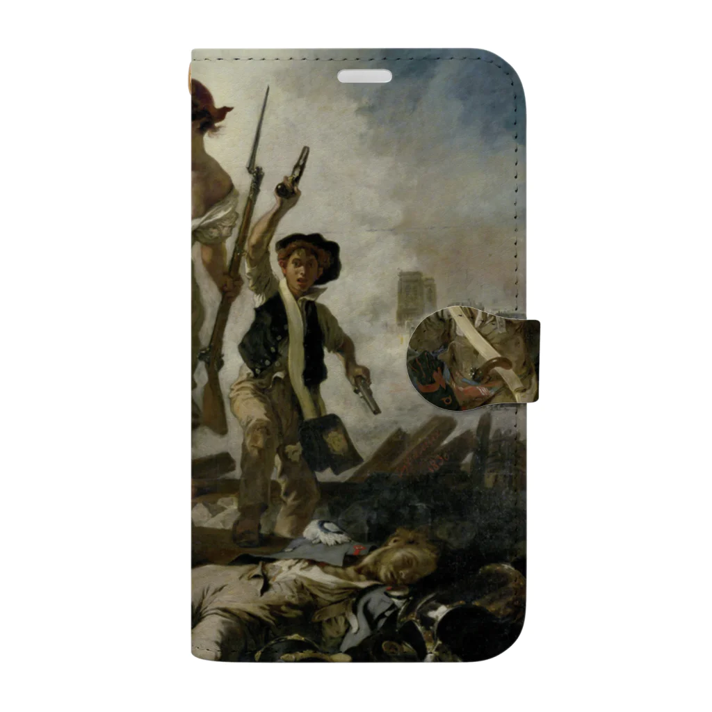 世界美術商店の民衆を導く自由の女神 / Liberty Leading the People Book-Style Smartphone Case