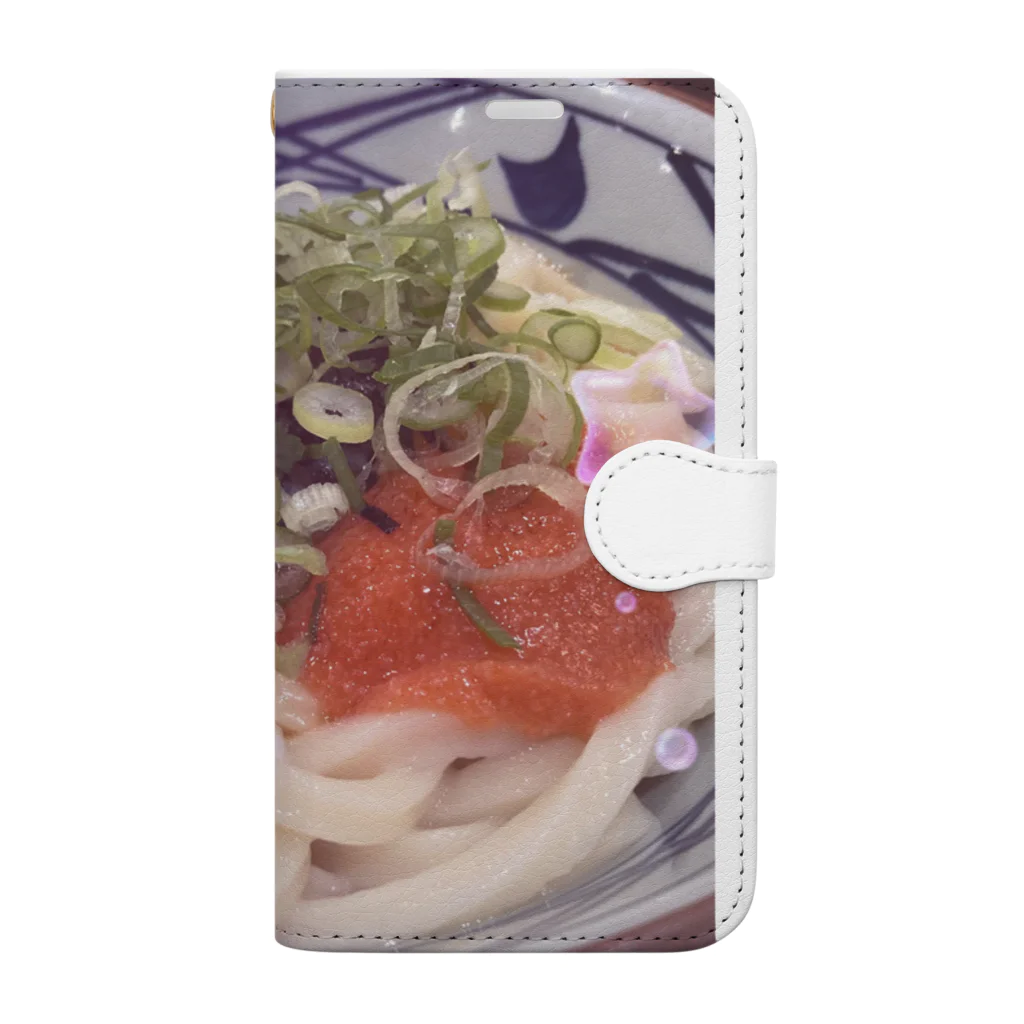 僕のおいしいうどん 手帳型スマホケース