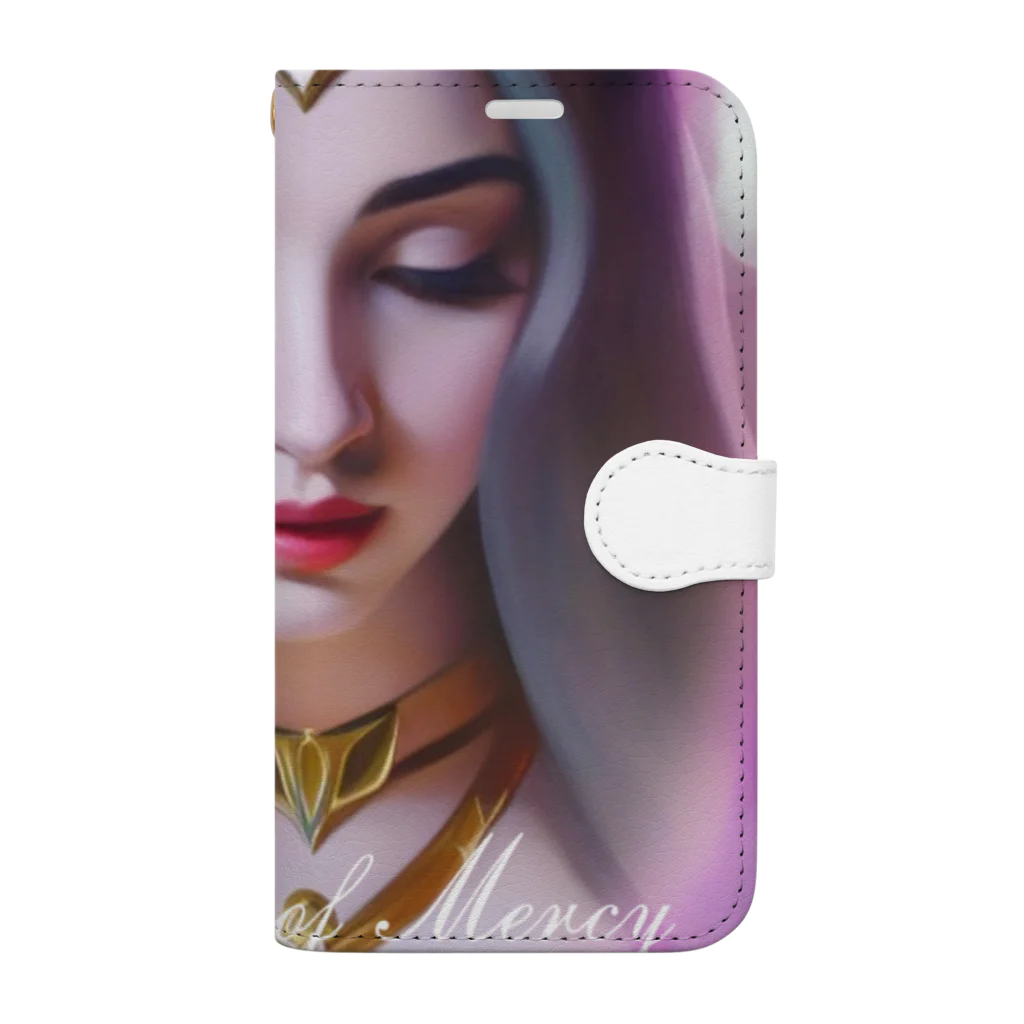 💖宇宙整体♪🌈♪こころからだチャンネル♪💖のuniversal Princess〜Goddess of Mercy〜 Book-Style Smartphone Case