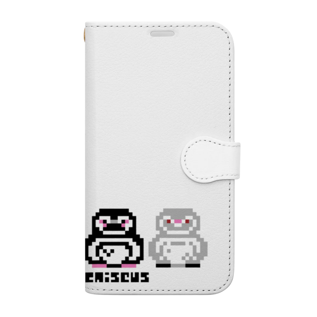 ヤママユ(ヤママユ・ペンギイナ)のピコスフェニスカス(よこ) Book-Style Smartphone Case