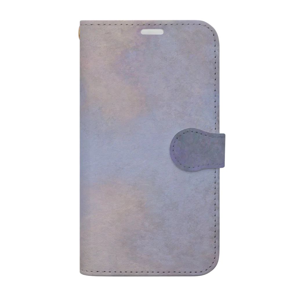 世界美術商店のジヴェルニー近郊のセーヌ川支流(霧) / Branch of the Seine near Giverny (Mist) Book-Style Smartphone Case