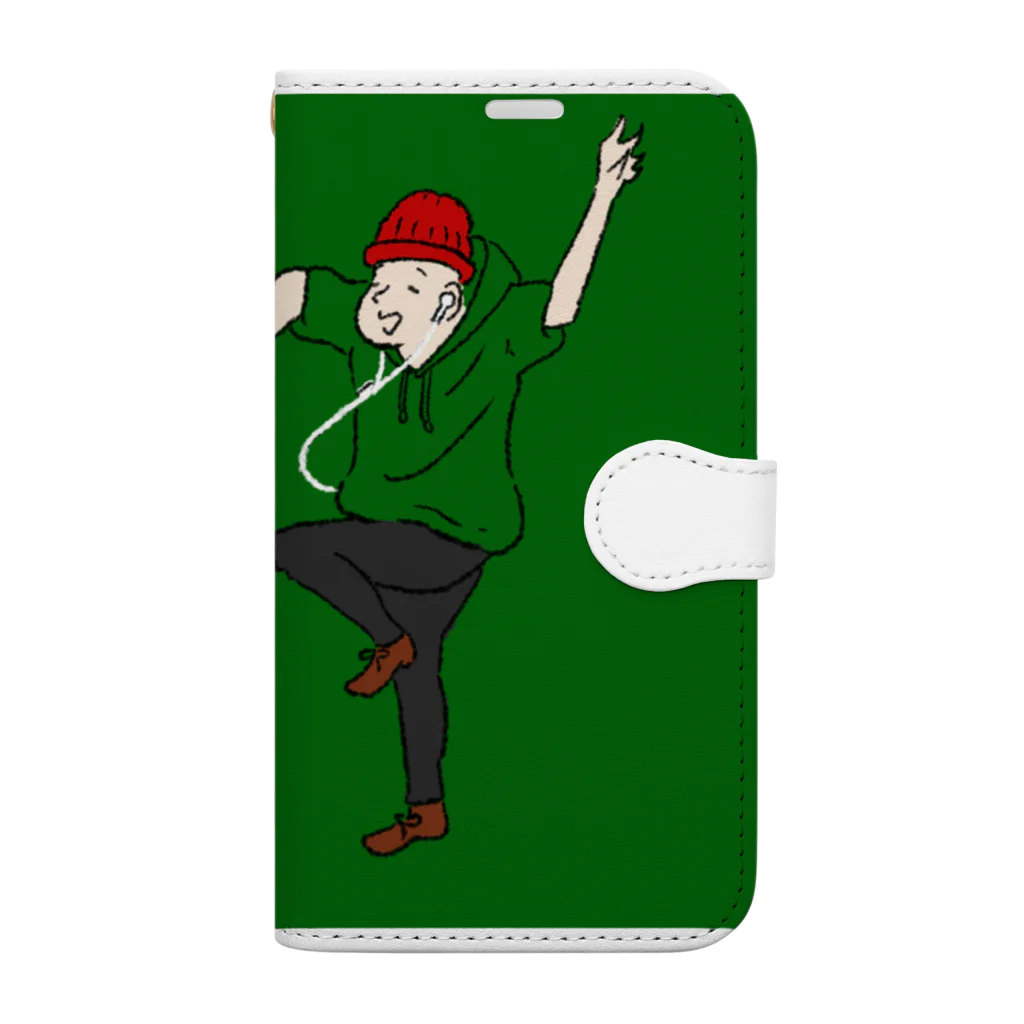 D.straight のUkiyoeBoy-Odoranyasonson Book-Style Smartphone Case