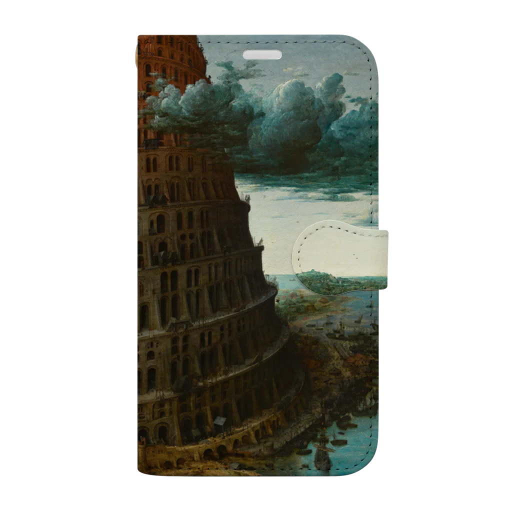 世界美術商店のバベルの塔 / The Tower of Babel Book-Style Smartphone Case