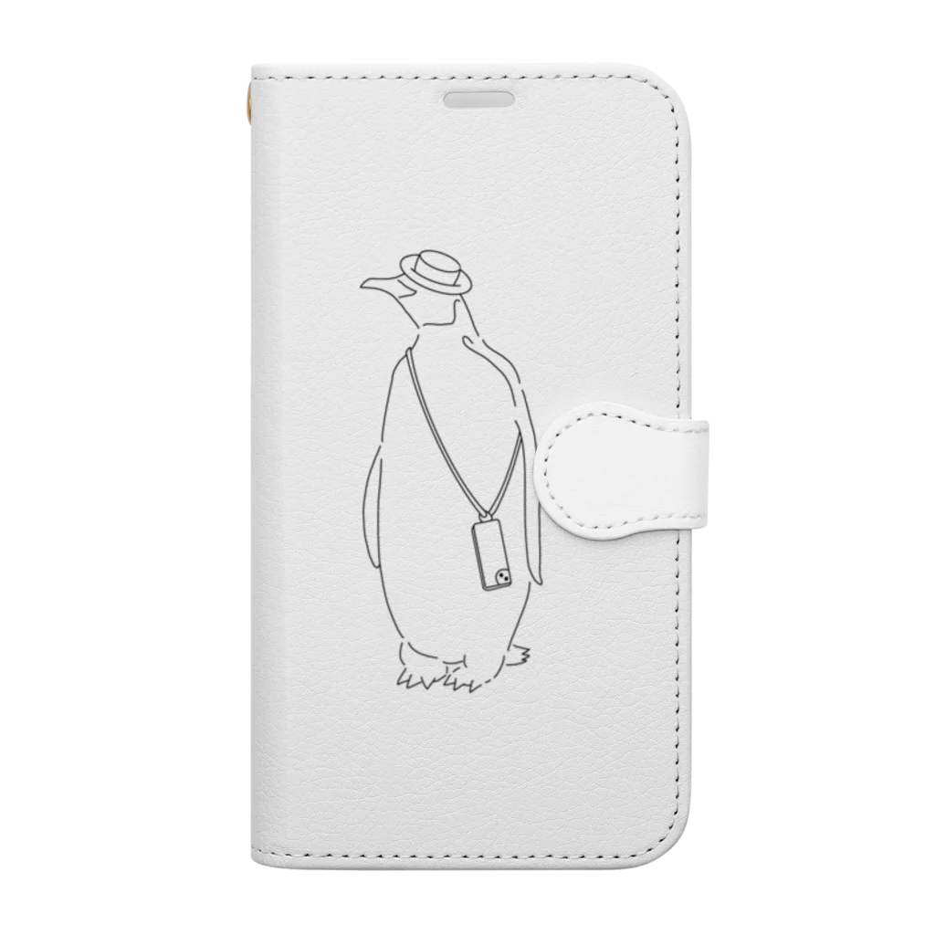 ポップトーンの休日ペンギン Book-Style Smartphone Case