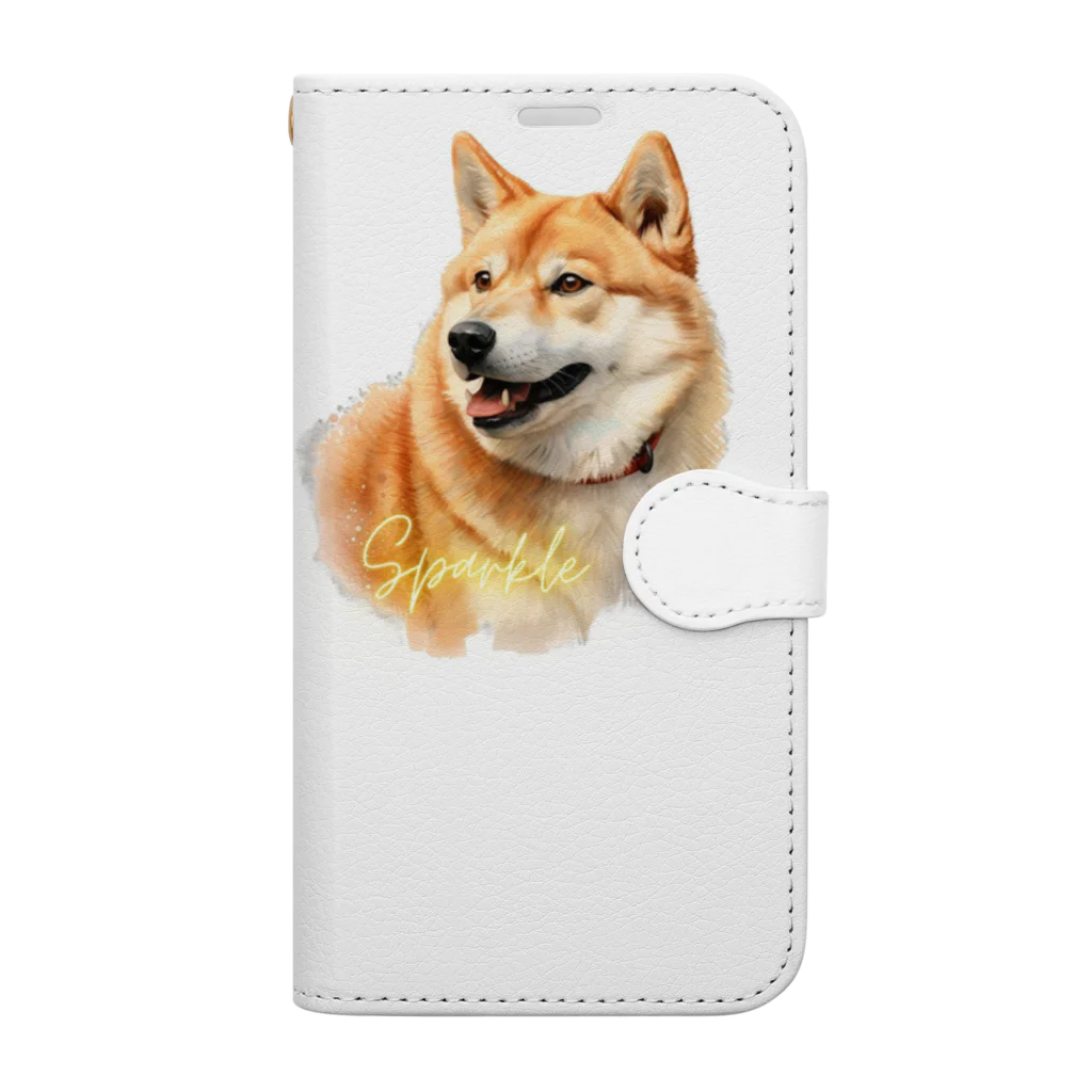 デジタルキャンバスの"シバワンダー" 柴犬愛好家Tシャツ Book-Style Smartphone Case