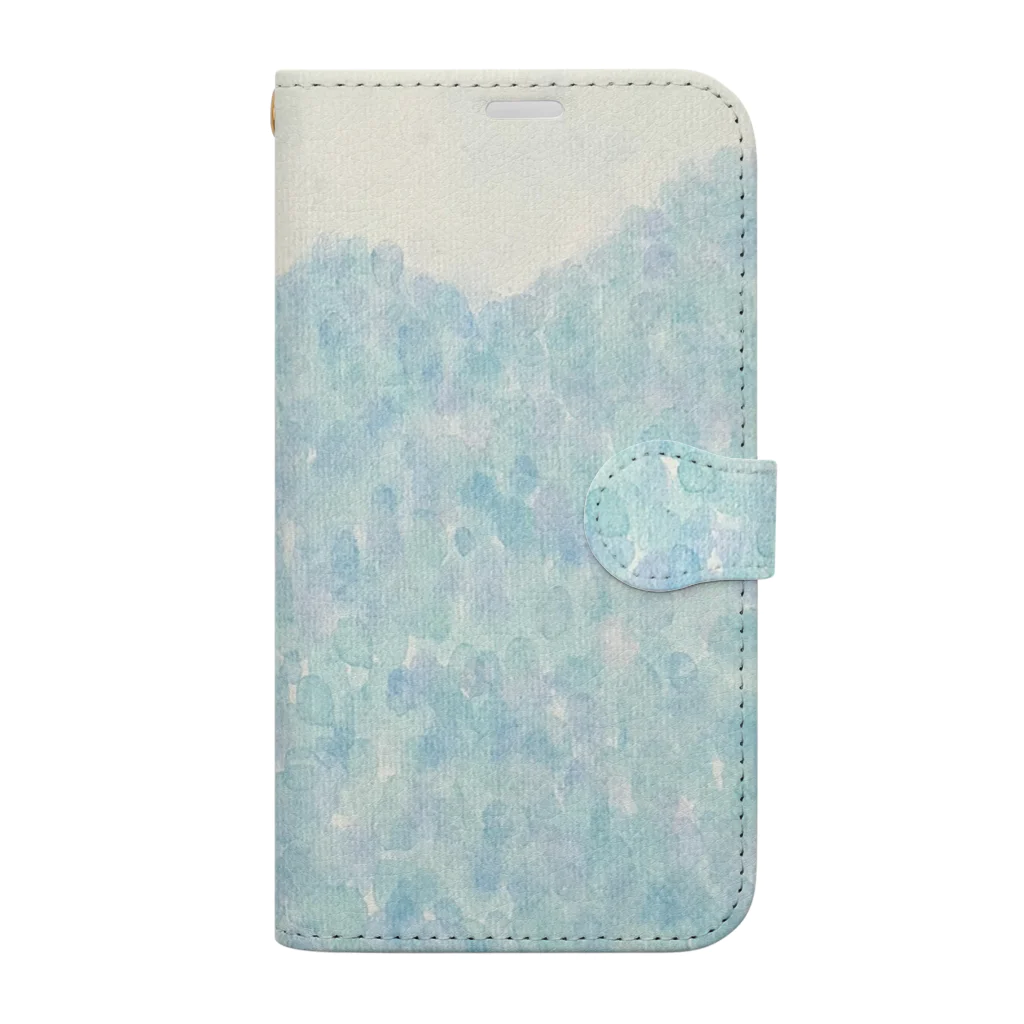 ニャームルクロッペの紫陽花のお山 Book-Style Smartphone Case