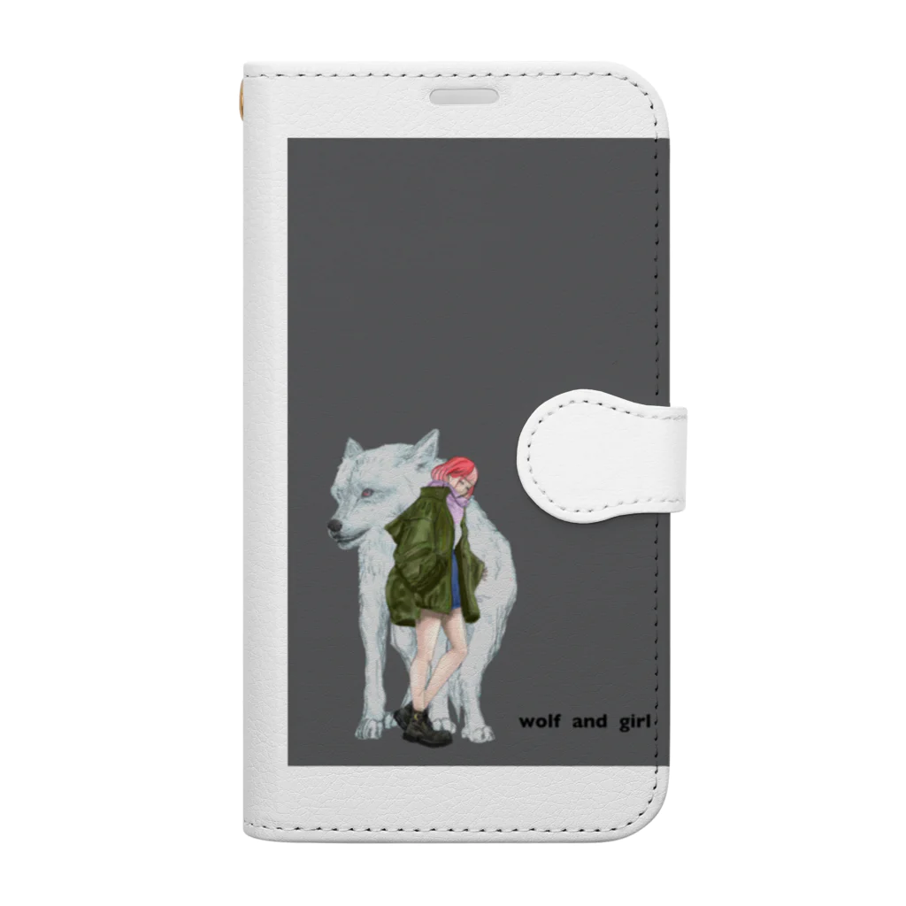 m@rco_41のwolf  and girl Book-Style Smartphone Case