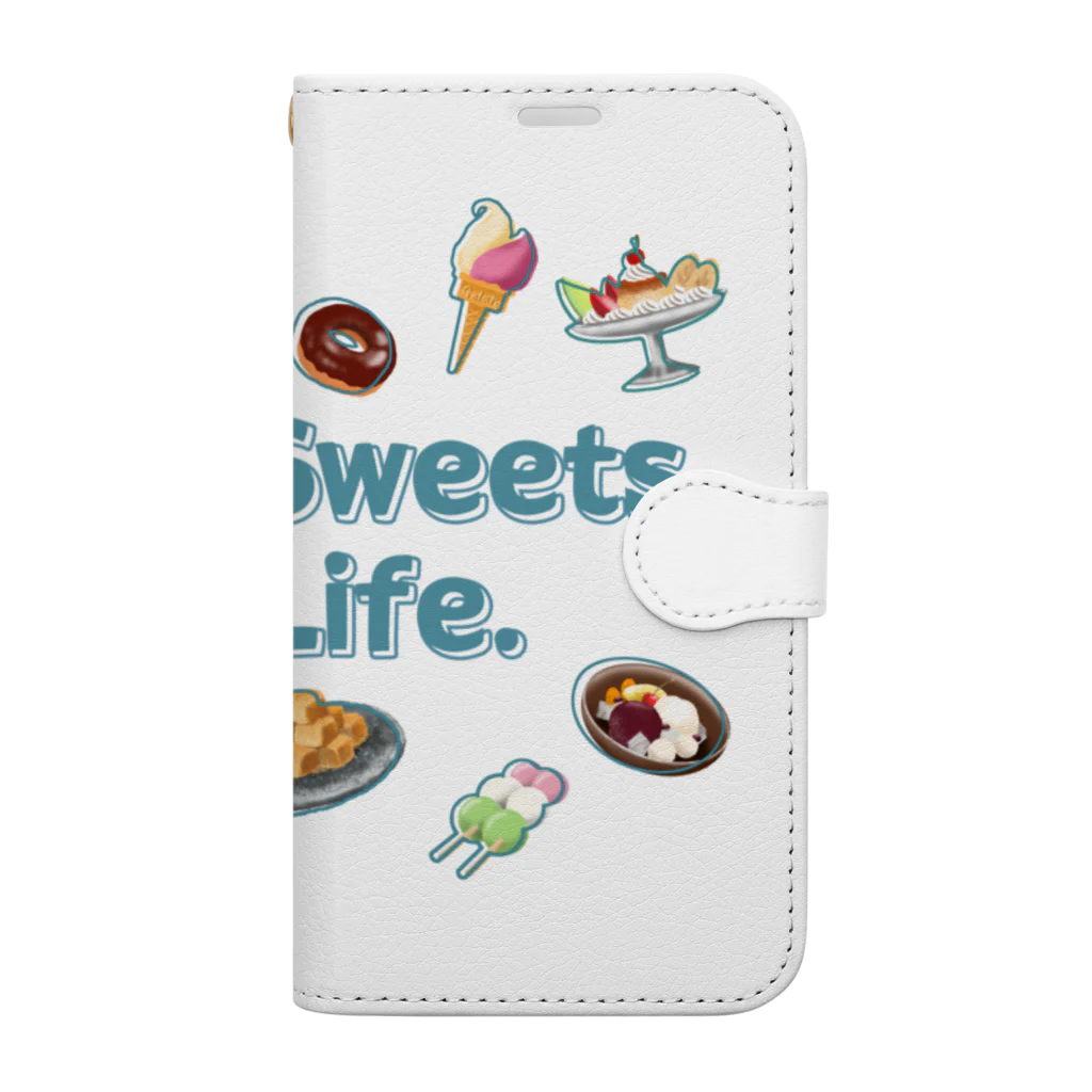 SU-KUのNo Sweets,No Life. Book-Style Smartphone Case