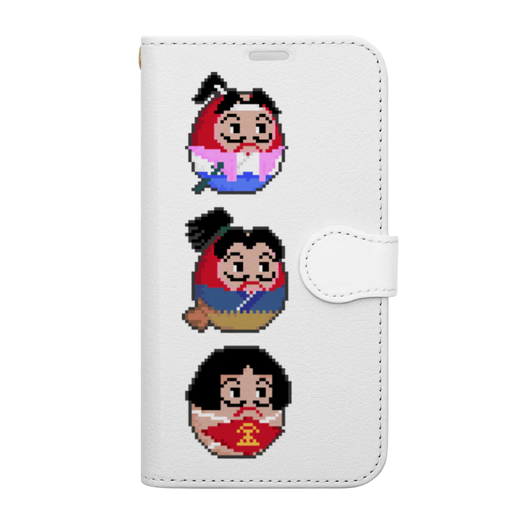 DARUMA_LANDのサンタロDaruma 手帳型スマホケース