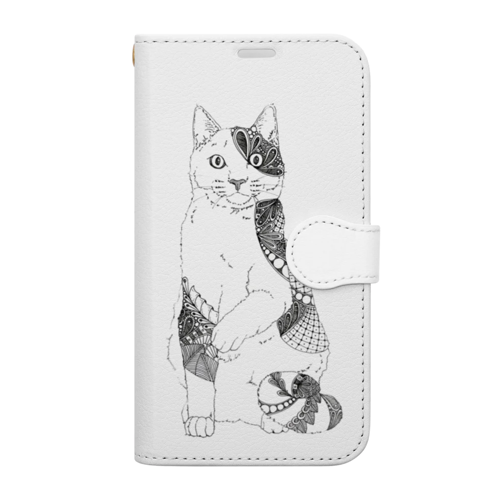 とうきちの三毛猫 Book-Style Smartphone Case