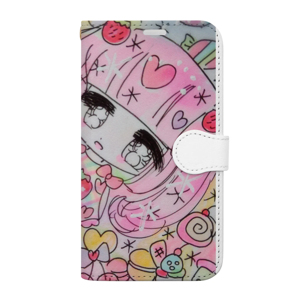 🎀姫野森みみ🎀mimistrawberrymilkのみみガール🍓 Book-Style Smartphone Case