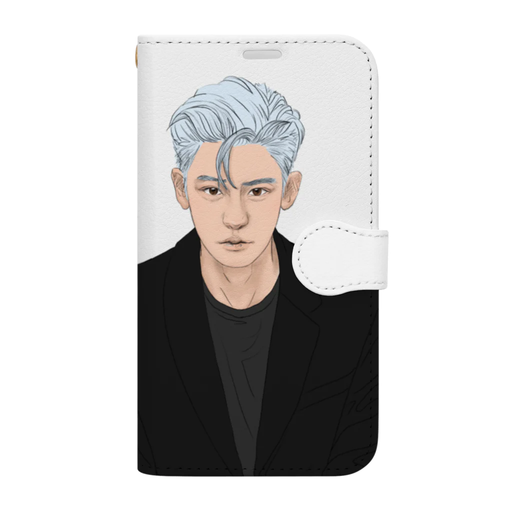 Hoai.art.jpのEXO PARK CHANYEOL fanart  手帳型スマホケース