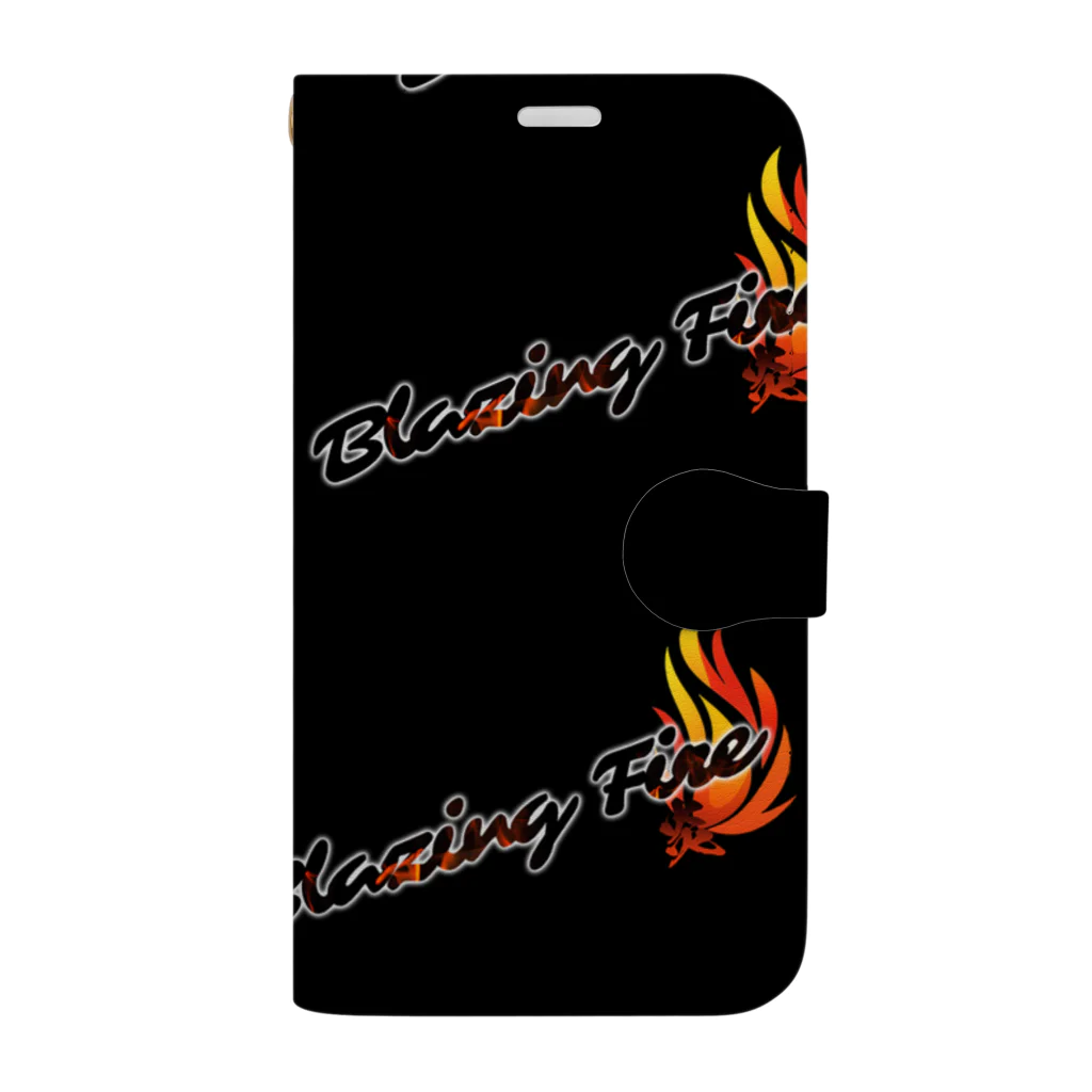 ArayashikI_Japanの炎-Blazing Fire-【手帳型スマホケース】 手帳型スマホケース