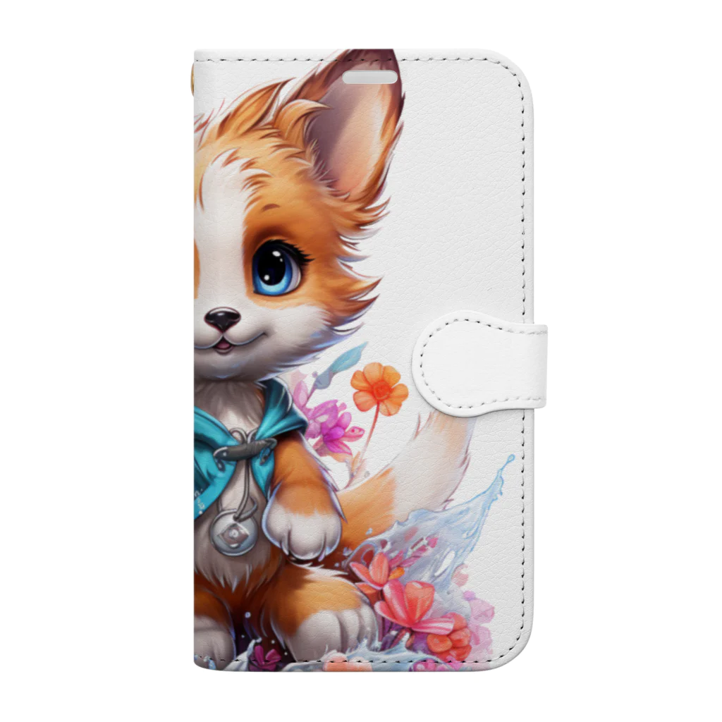 みゆみん@YouTuber ／M|Little Kit Foxのサーフィン 兄妹(兄) スマホケース Book-Style Smartphone Case