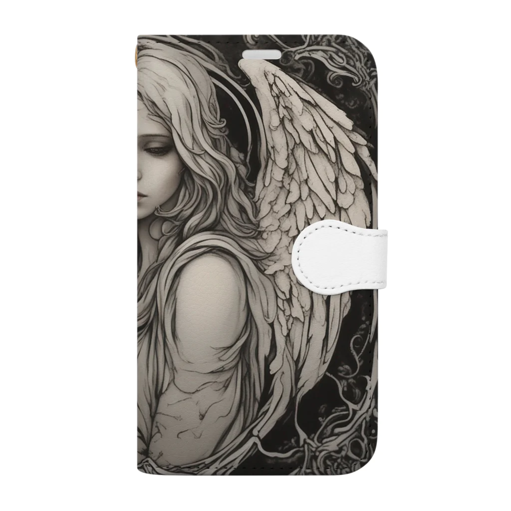 io_09の慈悲 Book-Style Smartphone Case