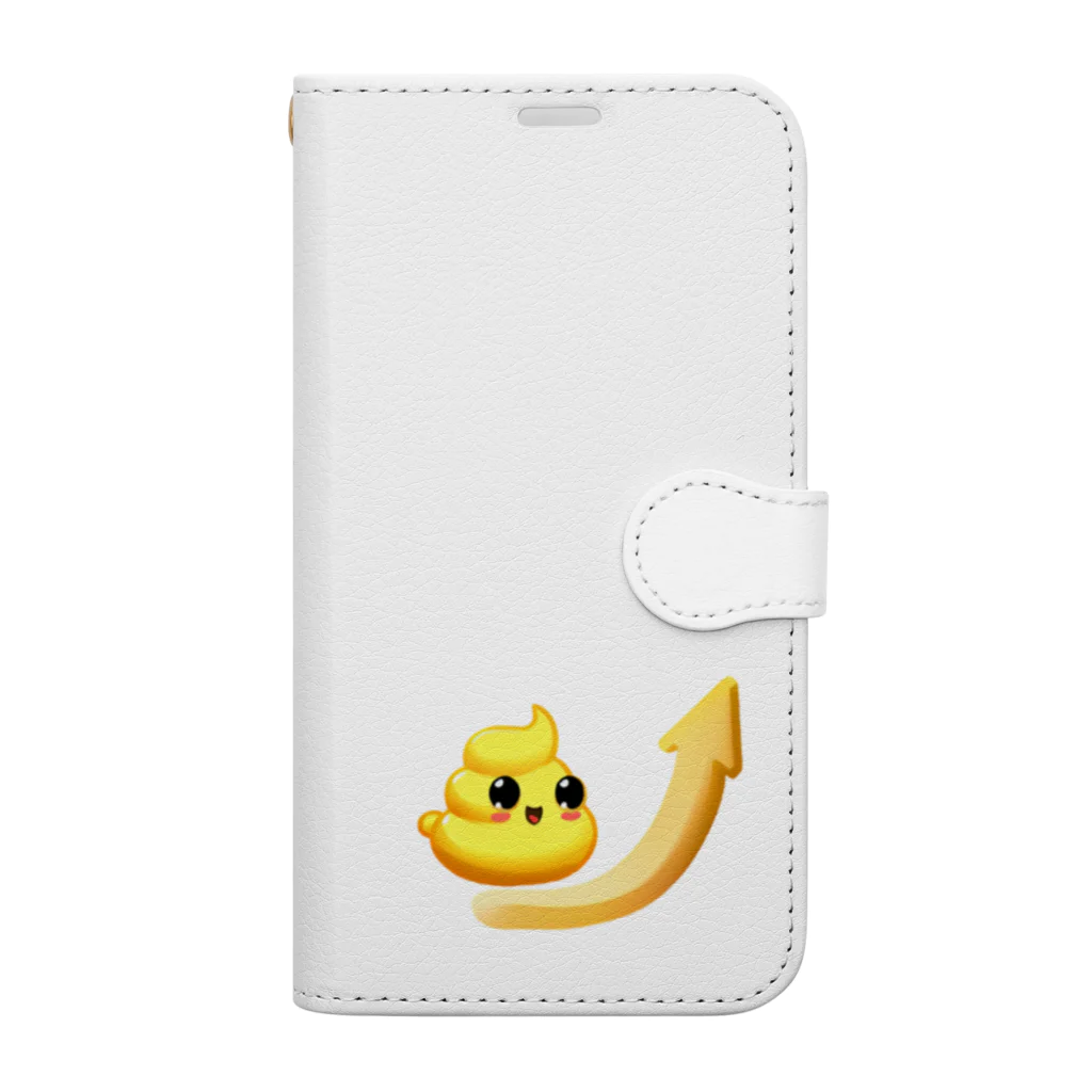 うんちショップの金運アップくん Book-Style Smartphone Case