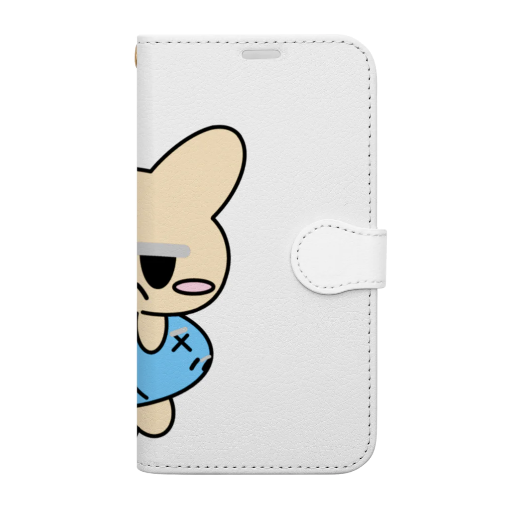 ムスっと！のおじじねこさん Book-Style Smartphone Case