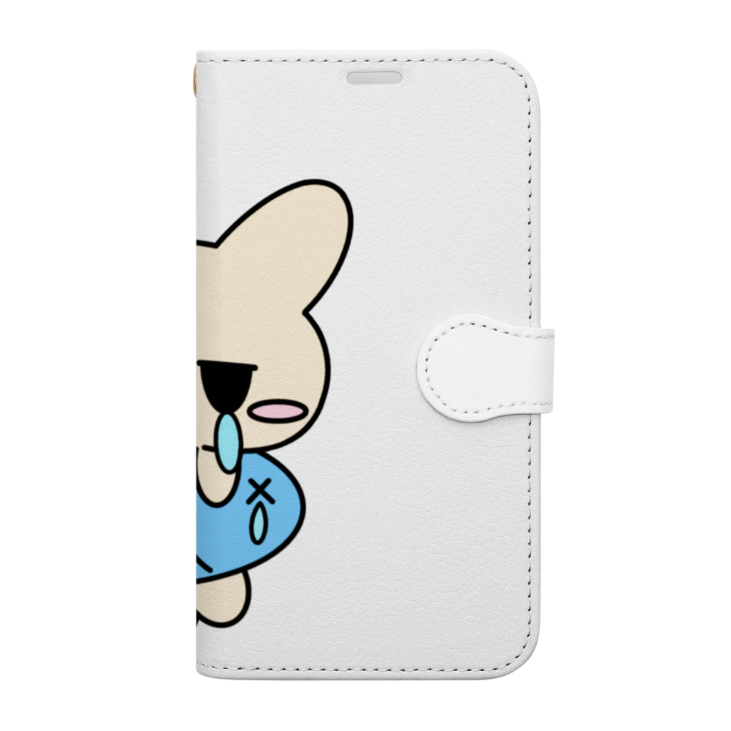 ムスっと！のピエんとねこさん Book-Style Smartphone Case