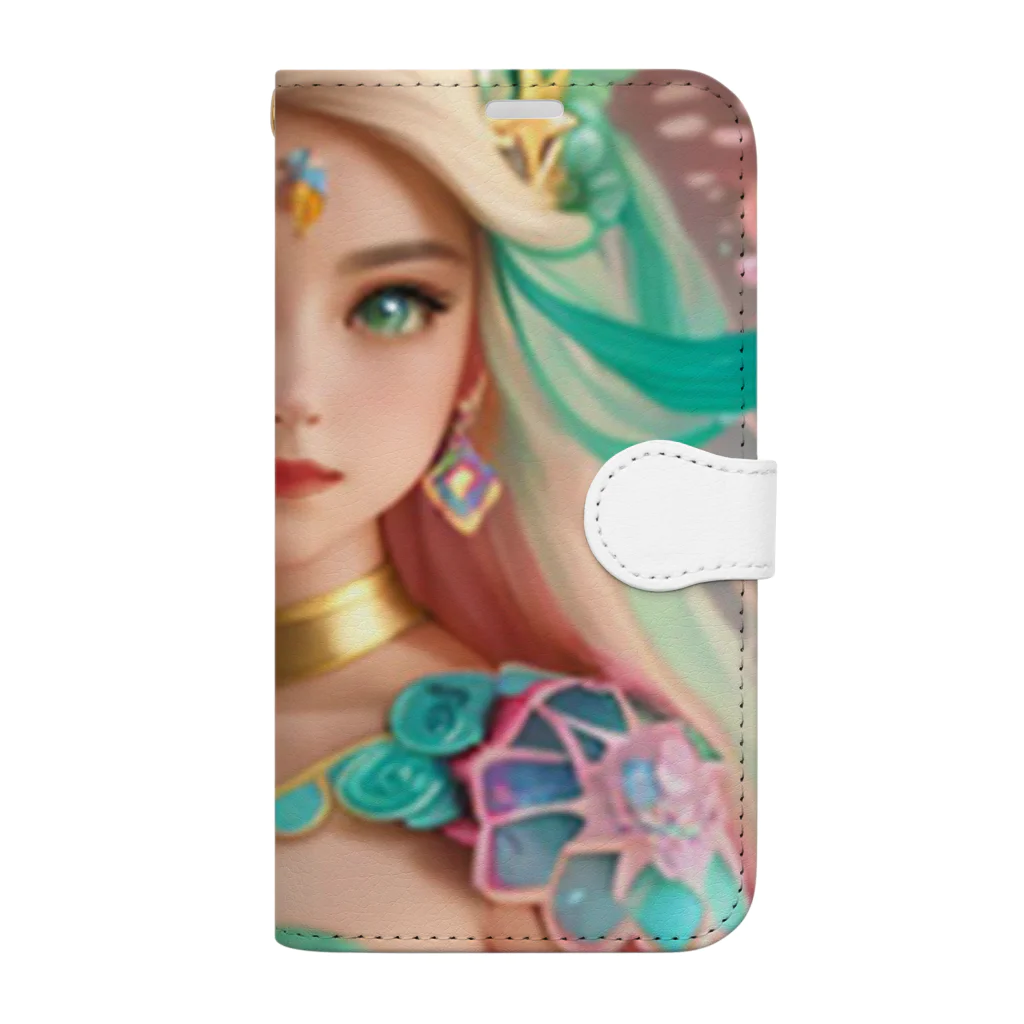 💖宇宙整体♪🌈♪こころからだチャンネル♪💖のmermaid Princess LARA Book-Style Smartphone Case
