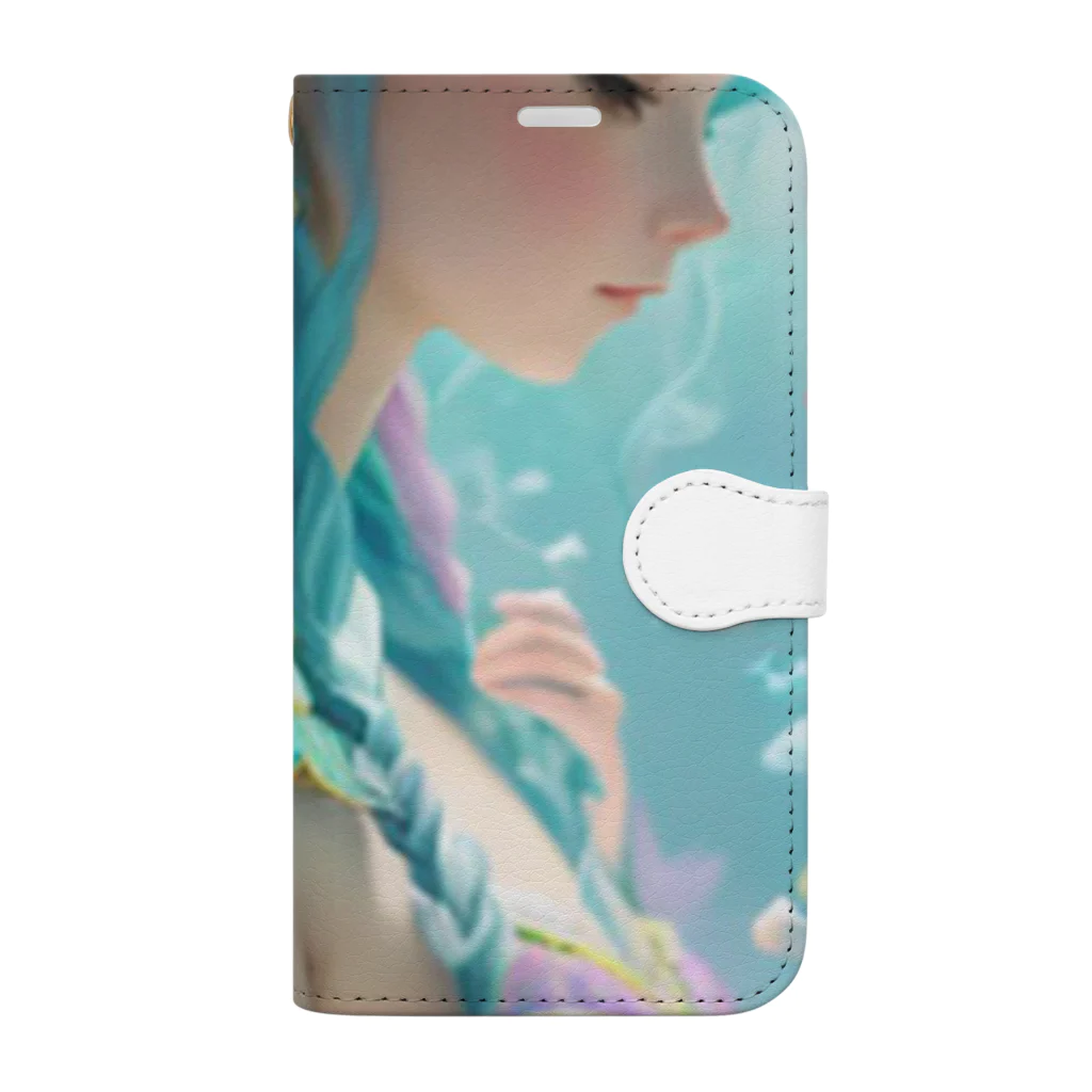 💖宇宙整体♪🌈♪こころからだチャンネル♪💖のMermaid from the sea LARA Book-Style Smartphone Case