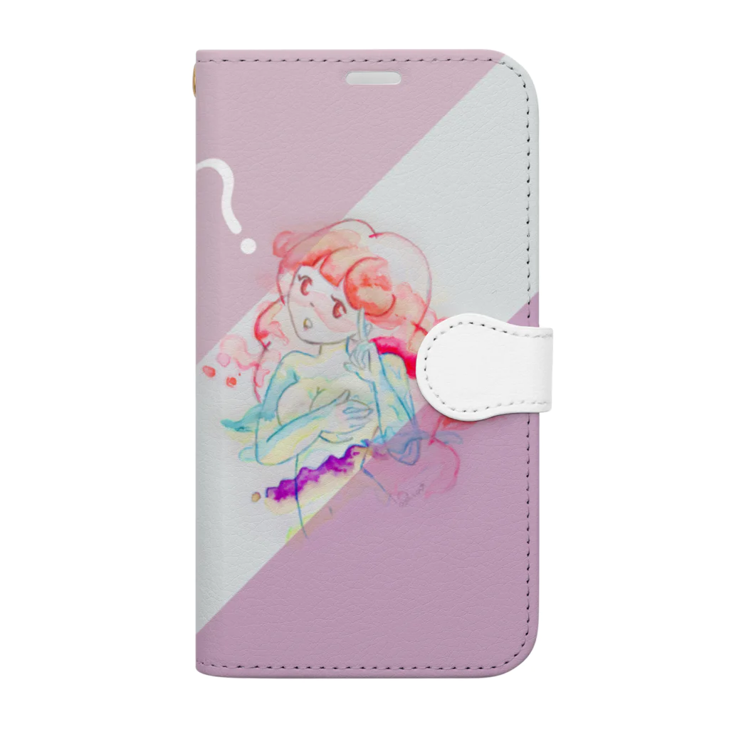 Sana Storeの記号姉妹　？ちゃん Book-Style Smartphone Case