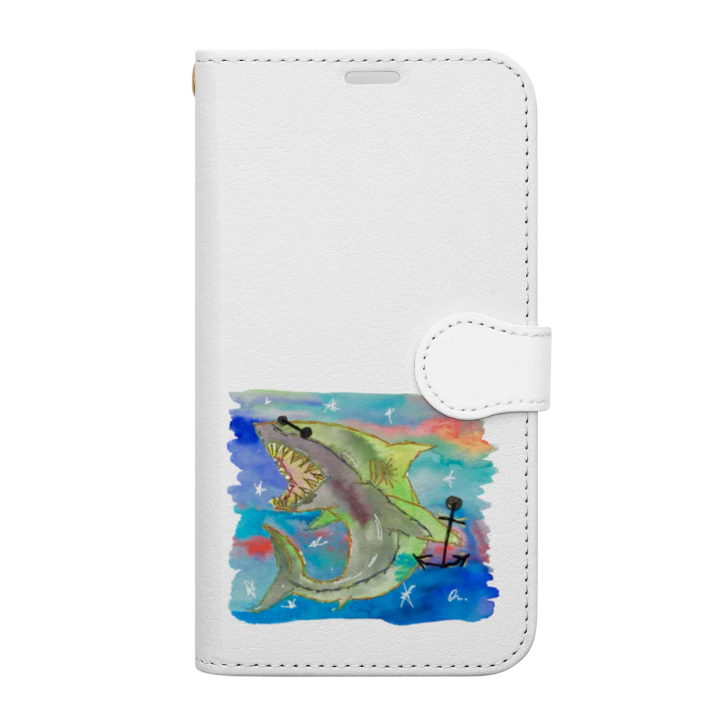 onmycolorの楽描き店のホージローザさん Book-Style Smartphone Case