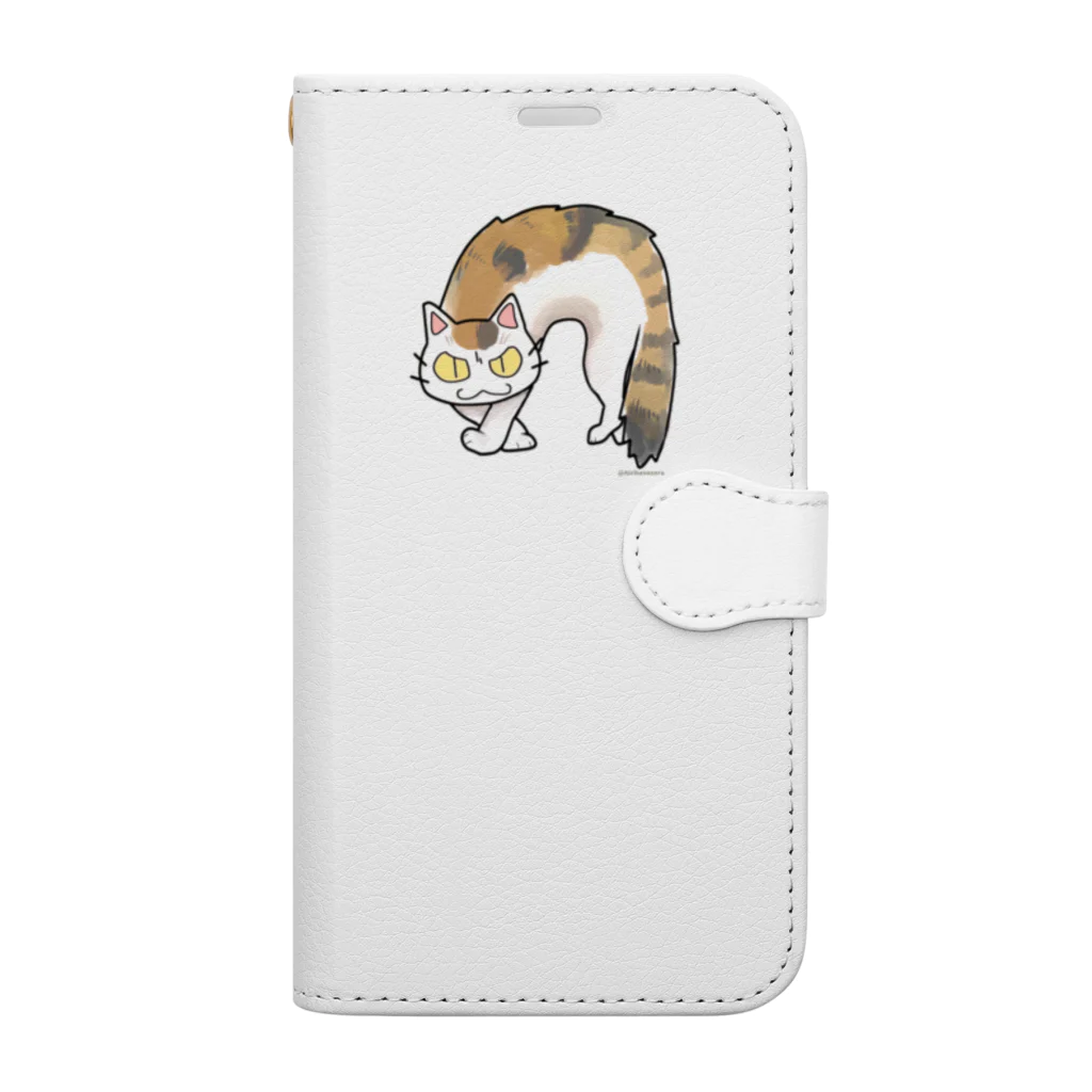 はねぞらあいりのふしゃ猫ミケシリーズ Book-Style Smartphone Case