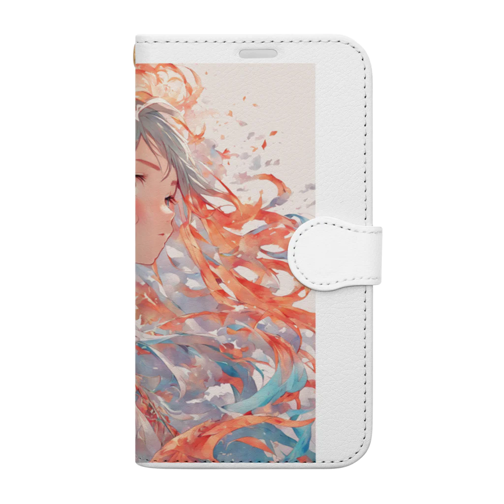 デジタルアート【gâteauchocolat】の幻想の少女 Book-Style Smartphone Case