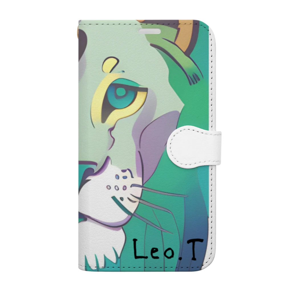 Leo.T Shopのライオンアート　Leo.T 手帳型スマホケース