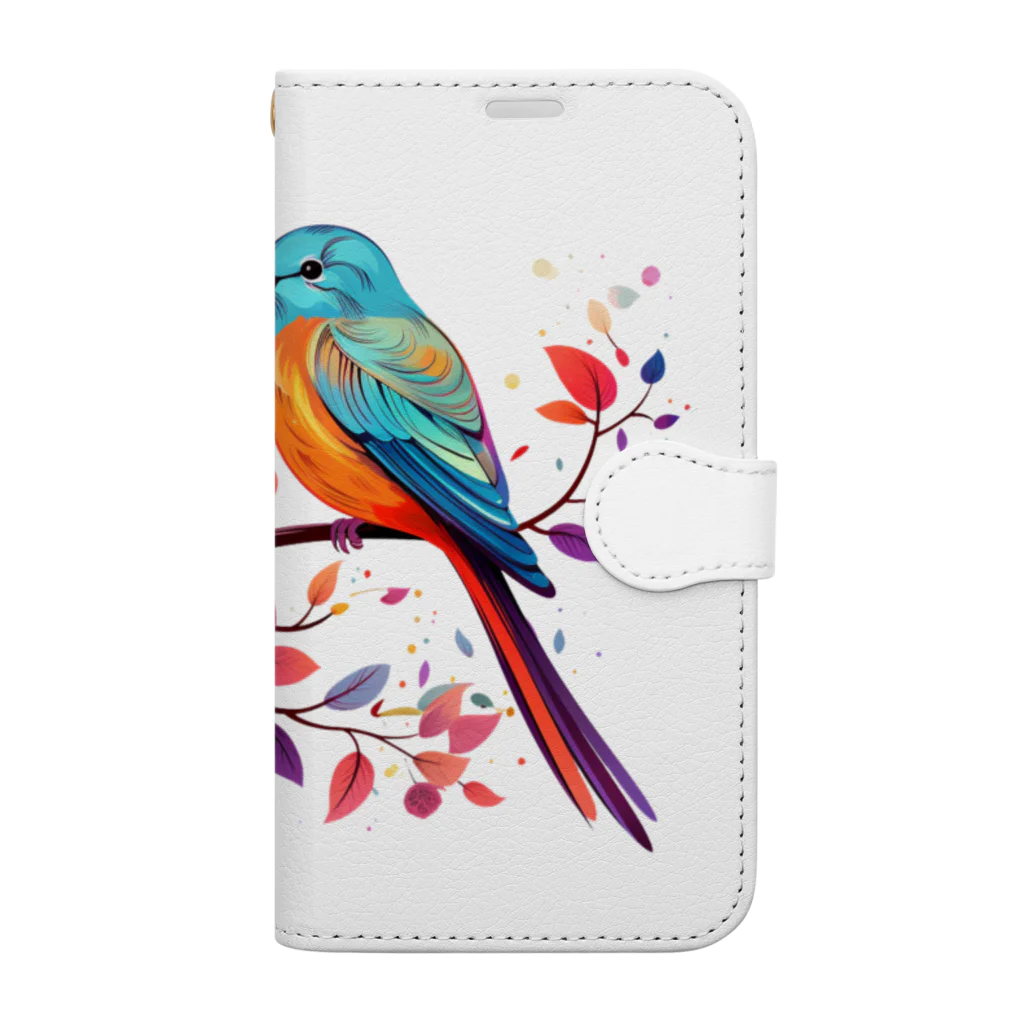 BunnyBloomのBirds in the Ramus Book-Style Smartphone Case