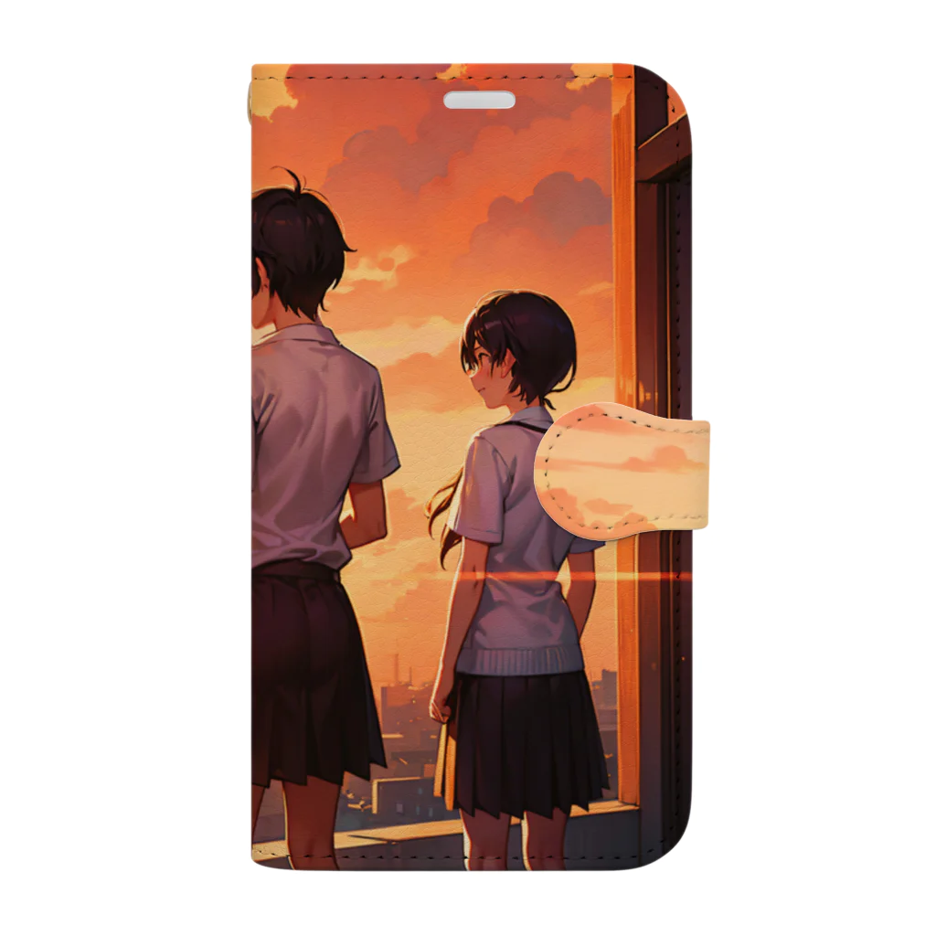 卯月なのかのTwilight Journey　〜黄昏に染まる世界の旅〜　　No.4「日常」 Book-Style Smartphone Case
