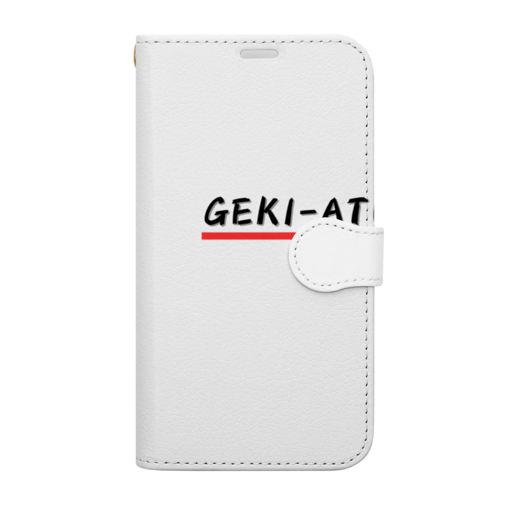 パグ男くんの休日のGEKI-ATU 手帳型スマホケース