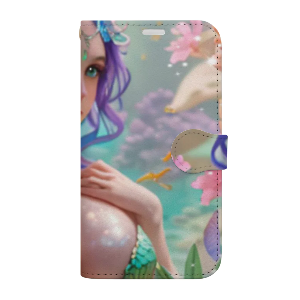 💖宇宙整体♪🌈♪こころからだチャンネル♪💖のbeautiful  mermaid  LARA Book-Style Smartphone Case