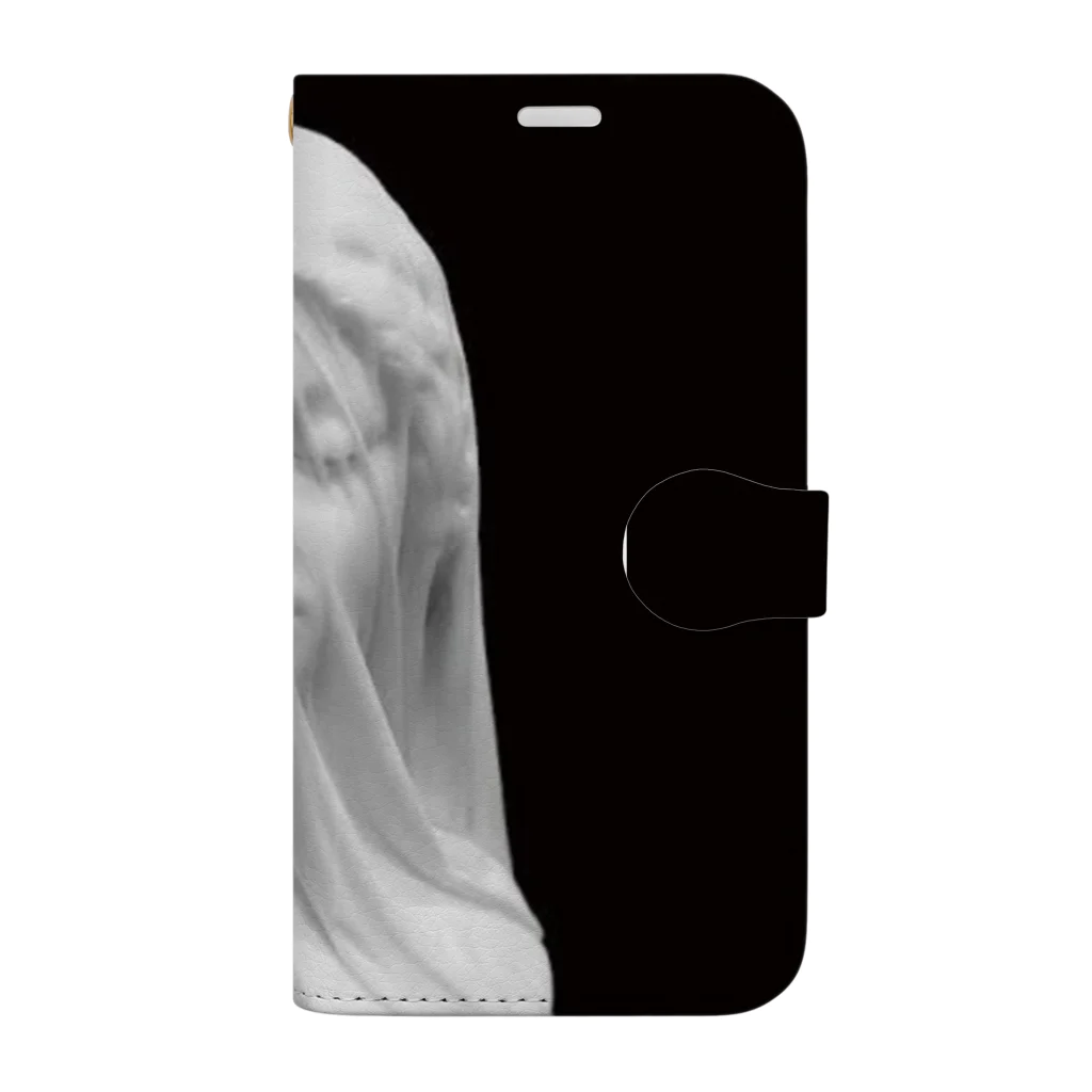 myujiのstatue of Mary veiled Book-Style Smartphone Case