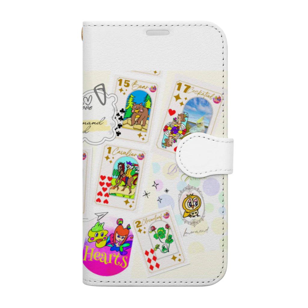 ✨🫧Heartsのお店屋さん🏠🫧✨のHeartsのルノルマン！ Book-Style Smartphone Case