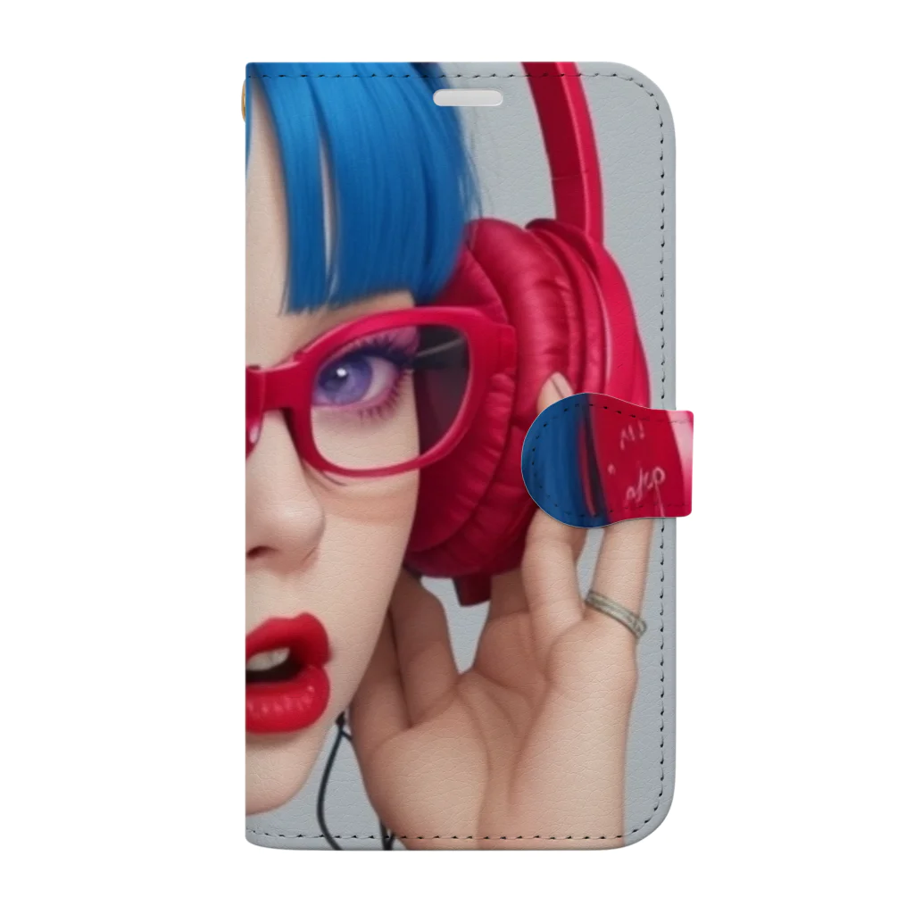 Headphonegirlのヘッドフォンガール 手帳型スマホケース