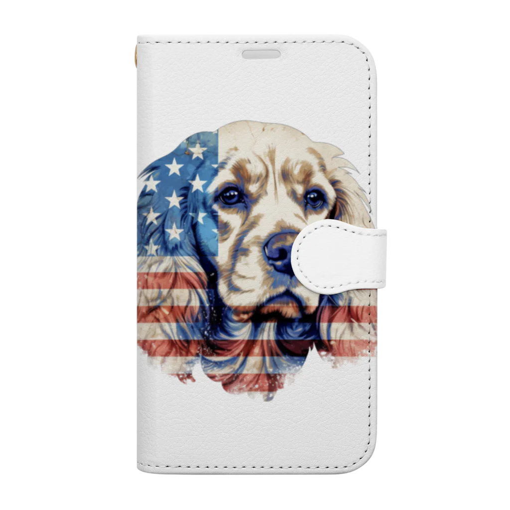 dogsdream8246のアメリカンコッカーアメリカ Book-Style Smartphone Case