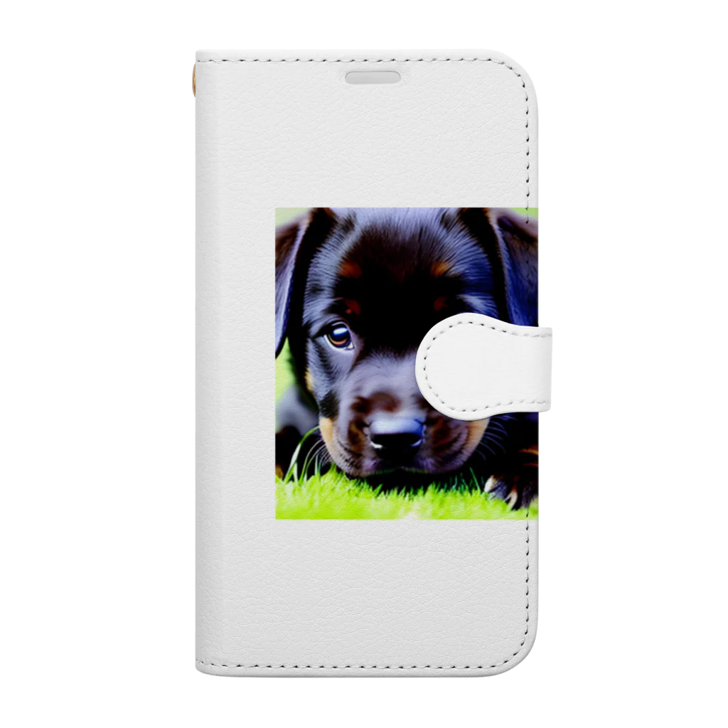 nishijima1の仔犬 Book-Style Smartphone Case