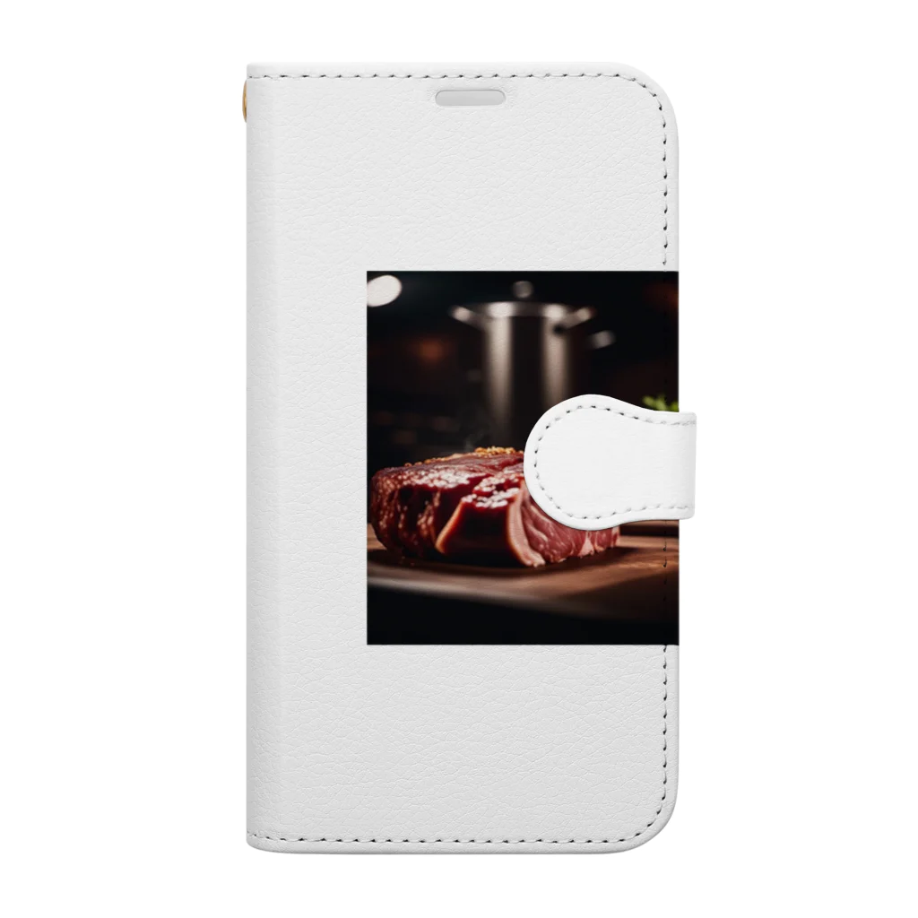 Thumugi-の塊肉 Book-Style Smartphone Case