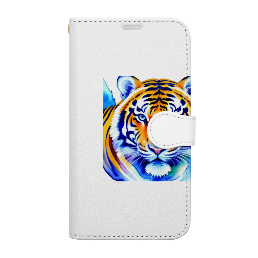 ZUKASAMAのワイルドな虎🐯 Book-Style Smartphone Case