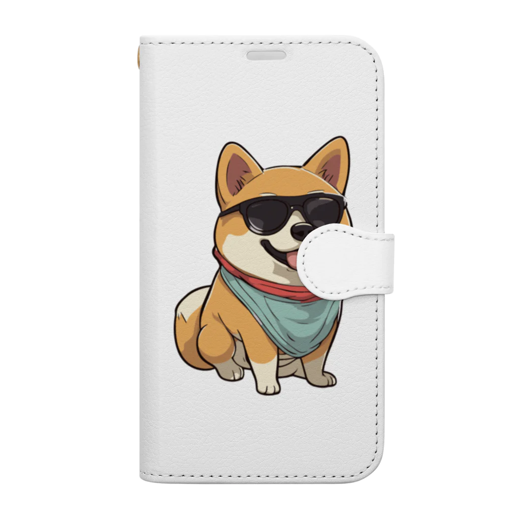 lilymummy リリマミのイカした柴犬 Book-Style Smartphone Case