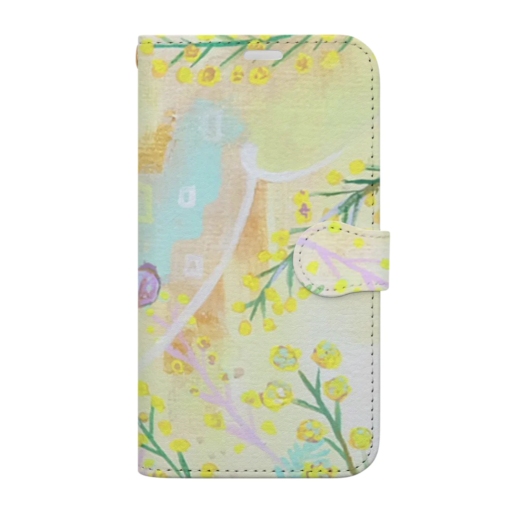 chick tack Waltzのミモザ［mimosa］ Book-Style Smartphone Case