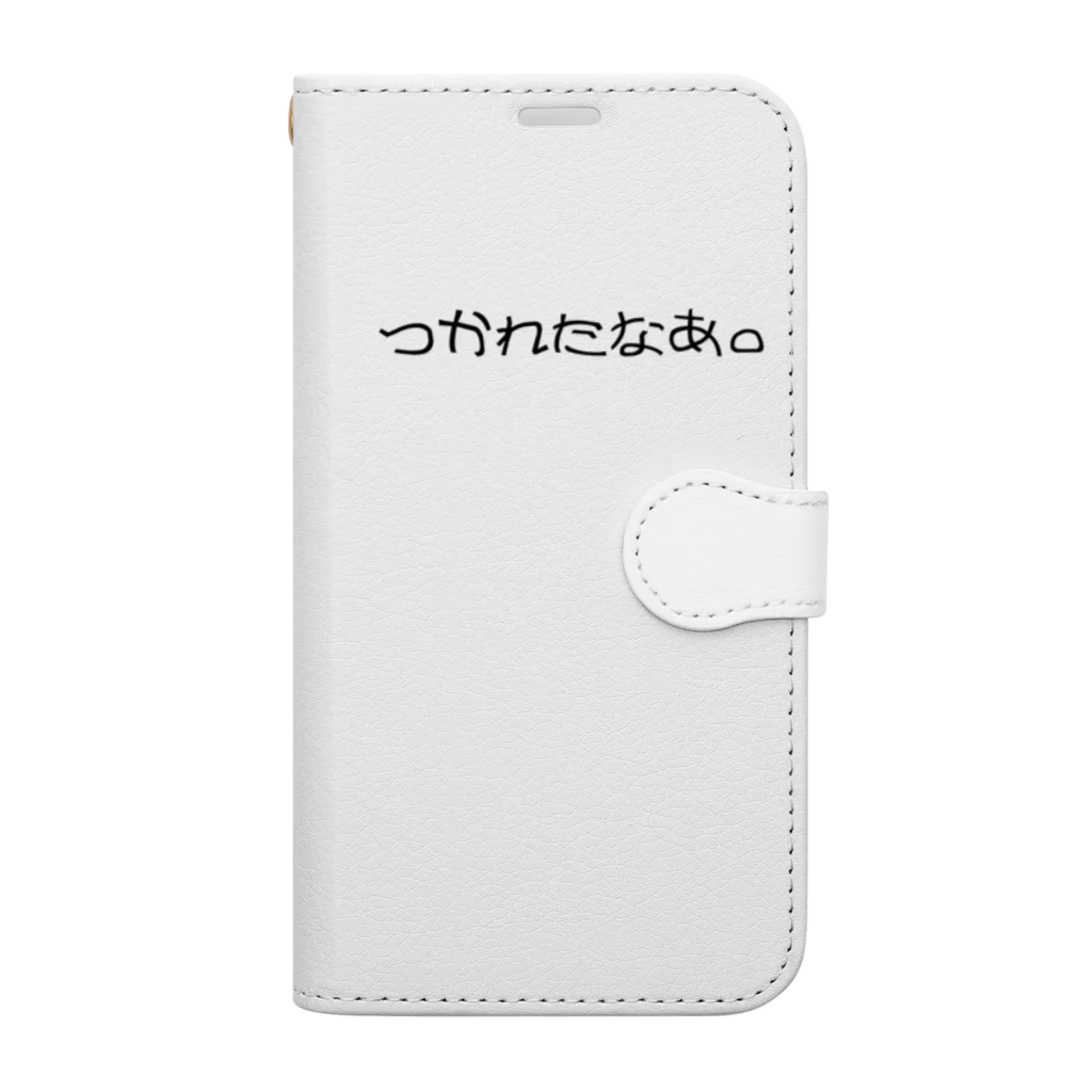 一言に全てを込めて。のつかれたなあ。 Book-Style Smartphone Case