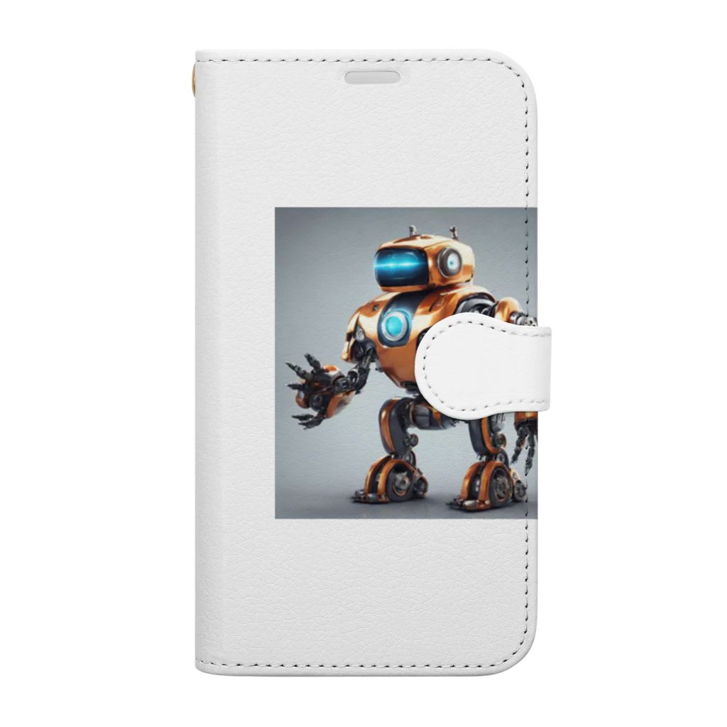 summerのショップのかっこいいロボットのイラストグッズ Book-Style Smartphone Case