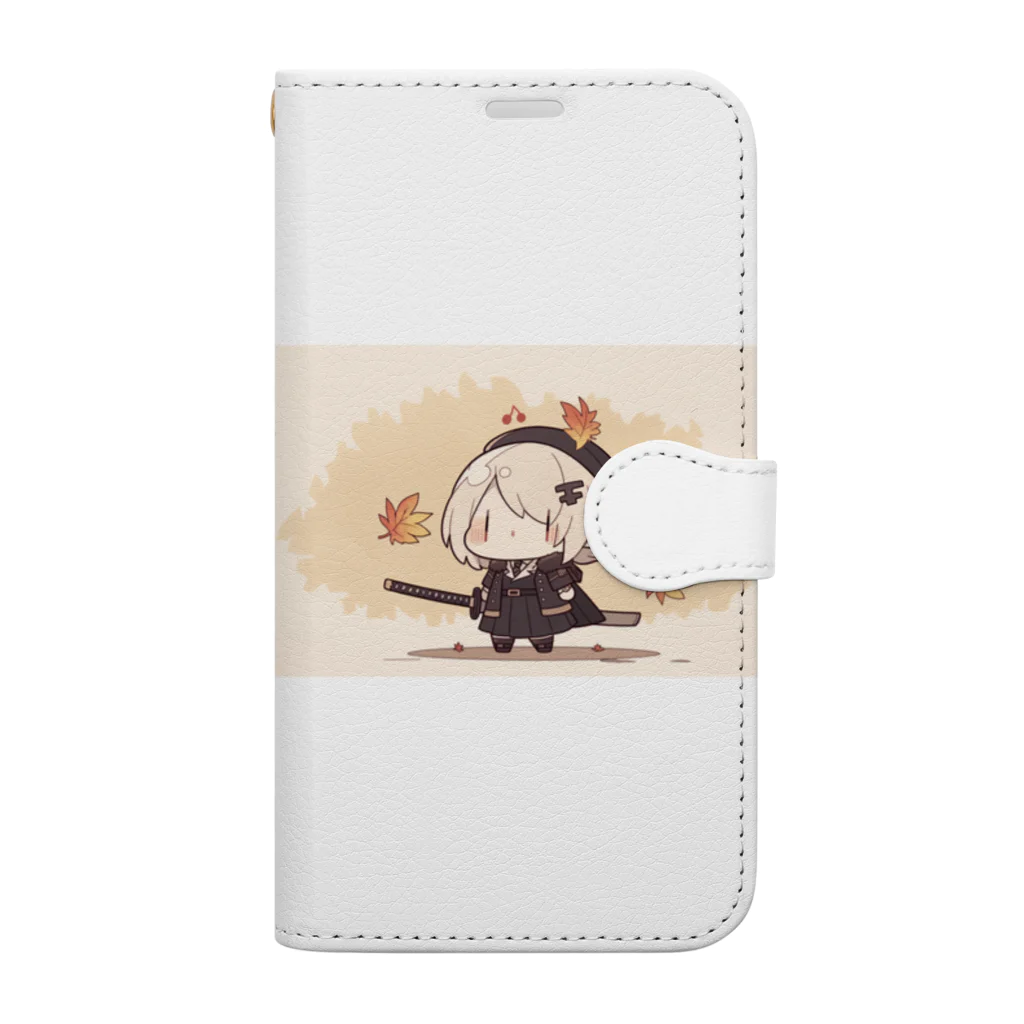 ヨッシーのミニ侍女子 Book-Style Smartphone Case